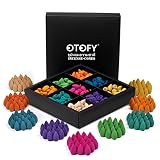 OTOFY 360 Pcs Backflow Incense Cones 9 Mixed Natural Scents 100% Natural Scents Waterfall Incense Ro