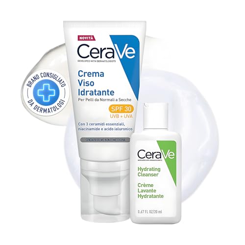CeraVe Kit Viso con Crema Idratante SPF 30 e Detergente