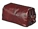 Mens Toiletry Bag Dopp Kit by Bayfeild Bags-Small Glossy Leather Vintage Shave Kit Travel & Medicine Bag (10x5x5) (burgundy)