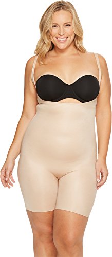 SPANX Power Conceal-Her Open-Bust Mid-Thigh Bodysuit Natural Glam 3X