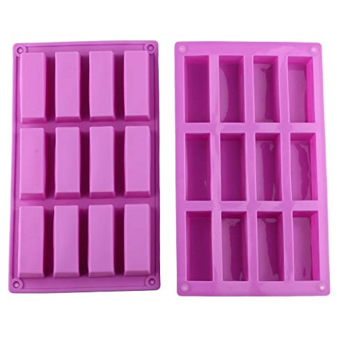 Mujiang 12 Cavity Medium Narrow Silicone Rectangle Mold Protein Bars Molds Set of 2 - Thumbnail 4