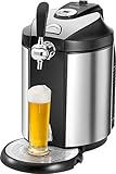 ✅ Die Bierzapfanlage ist für ein Standard-5-Liter-Fass ausgelegt. Ein integriertes Druck- und Pumpensystem sorgt für optimale Bedingungen beim Zapfen.