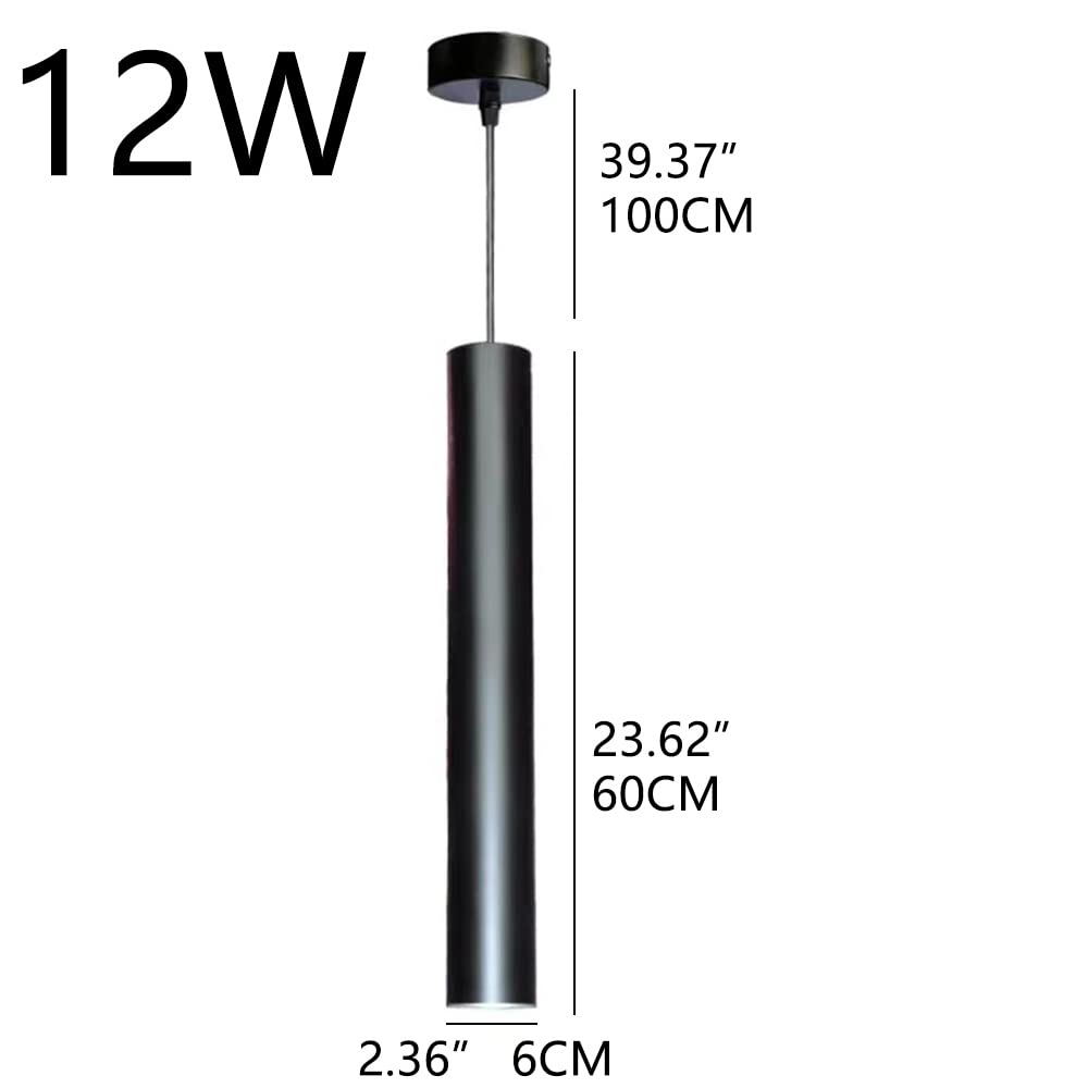 Nowoczesna lampa wisząca LED czarna lampa miedziana Blaco Miedź Miedź Miecze Pokój Lamp Longelie Wiszące Cylindryczne Cylindryczne Światło
