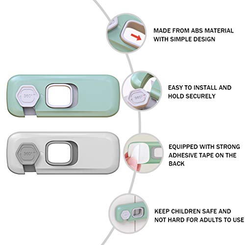 Toyvian Travas de Armário de Segurança Infantil Travas à Prova de Bebê Trava para Gavetas Assento de