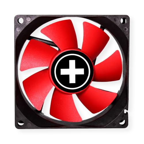 Xilence XPF80.R.PWM Boitier PC Ventilateur 8 cm Noir, Rouge