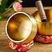 Handmade Tibetan Singing Bowl Set – Nepalese Sound Bowl for Meditation, Yoga & Chakra Balancing – Decorative Mindfulness Gift with Mallet & Cushion (3in)