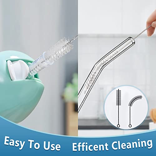 YUNGMAX Long Bottle Cleaner Brush and Straw Cleaner Brush Set, 7PCS Flexible Small Cleaning Brushes for Water Bottles Glasses Kettle Spout Lid Pipe - Image 4