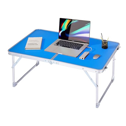 VECELO ���[�e�[�u�� �܂肽���ݎ� �x�b�h�e�[�u�� ��60X���s40X����26cm ���萫 ���@�\ �ȃX�y�[�X �g���s�v �y�� �V���v�� �\�t�@ �x�b�h�p �~�j�e�[�u�� �u���[