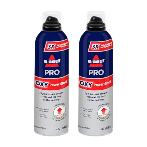 Bissell Professional Power Shot Oxy Carpet Spot & Stain Remover, 14 oz (Pack of 2), 95C9L