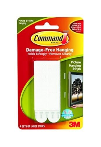 Command Bandes pour accrocher cadres grand blanc adhésif mural sans outil