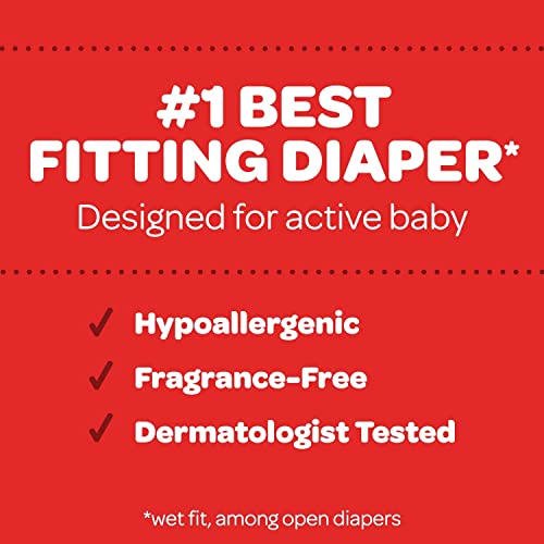 Baby Diapers Size 3, 76 Ct, Huggies Little Movers Toddler Diapering