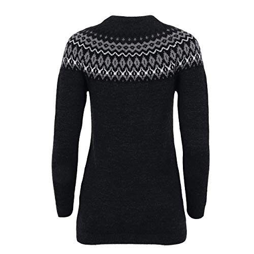 ICEWEAR Ásthildur Womens Merino Buttoned Nordic Knit Sweater3
