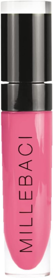 NoubaMillebaci Long Lasting Liquid Lipstick Pink, Lustrous Moisturizing Creamy Formula with Vitamin E Intense Color Pigment High Impact Makeup Lip Cream Color Stick Balm For Women (Color 23)