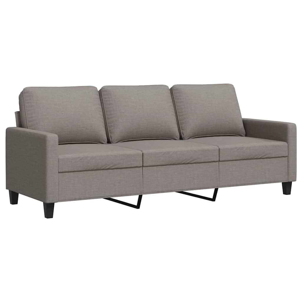 Fengshui Sofa 3-osobowa szarobrązowa 180 cm tkanina
