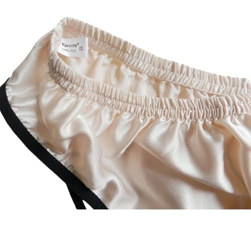 Men Pure Silk Underwear Briefs M L XL 2XL3