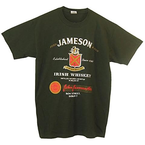 Men's Jameson Whiskey T Shirt, XL, Green Cover