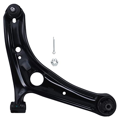 Image of Detroit Axle - 8pc Front End Suspension Kit for Toyota 2000-2005 Echo, 2 Lower Control Arms w /Ball Joints 4 Inner & Outer Tie Rod End Links 2 Sway Bar Links 2001 2002 2003 2004 Replacement