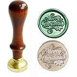 Merry Christmas Wax Seal Stamp Sealing Wax Stamp for Christmas New Year Envelopes Gift Package Decoration