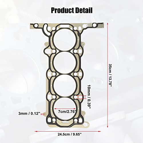 Image of X AUTOHAUX Cylinder Head Gasket 55562233 for 1.4L L4 Engines Top End Gasket for Buick Encore for Chevrolet Sonic
