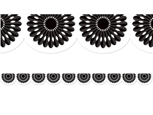 Bordure de découpe Fiesta au motif festonné bicolore pour loisirs créatifs et classe