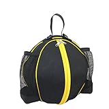 RUIXIB Unisex Sport Basketball Tasche Rucksäcke Balltasche Tragbare Wasserdicht Runde Umhängetasche Handtasche mit Verstellbarer Schulterriemen für Basketball Fußball Volleyball