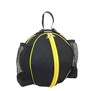 RUIXIB Unisex Sport Basketball Tasche Rucksäcke Balltasche Tragbare Wasserdicht Runde Umhängetasche Handtasche mit Verstellbarer Schulterriemen für Basketball Fußball Volleyball