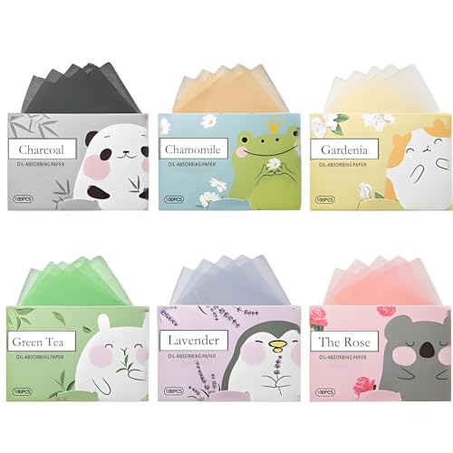 600 Sheets Makeup Blotting Paper, Oil Blotting Paper, Facial Oil Absorbing Papers for Instant Shine Control, Absorbent Sheets for Face Care Makeup, Perfect for Daily Use