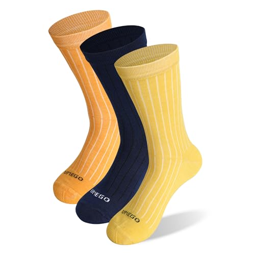 Image of Unisex Pure Cotton Combed Regular Fit Ribbed Crew Socks | Soft Breathable Socks for Men and Women | Ideal for Office Wear, Casual Outfits & Daily Use
