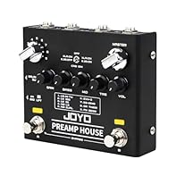 JOYO Preamp House is the released pedal from R series, delivering 9 amps' preamps in one pedal (18 tones in all), features two channels switched by footswitches. It has 65Twin / JCM900 / AC30 / LONESTAR / DUAL RECTIFIER / 5150 Ⅲ / POWERBALL / TH200 /...