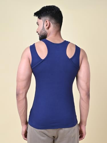 Image of Rupa Colors Athlefit X Gym Vest for Men, 100% Cotton Fabric, Breathable and Stretchable, Racerback with Criss Cross Shoulder Strap, Pack of 1