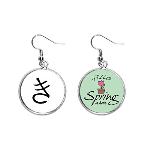 Joyas de katakana ki y colgante japonés para looks diarios
