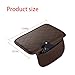 Sandfren Car Center Console Cover, Leather Vehicle Armrest Seat Box Pad Cushion with 2 Storage Bags, Automotive Interior Arm Rest Protector Accessories, Universal for SUV, Sedan, Truck (Coffee)