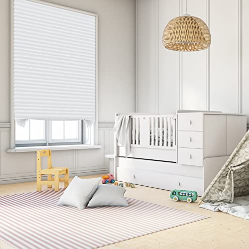 Maritown Stick on Blinds Windows,No Drill Instant Temporary Curtains Light Filtering Shade,Privacy Protection Bedroom,Kitchen,Bathroom Easy Fit Blinds,with 2 Clips, Filtering-white - Cosy Home Interiors Maritown Stick on Blinds Windows,No Drill Instant Temporary Curtains Light Filtering Shade,Privacy Protection Bedroom,Kitchen,Bathroom Easy Fit Blinds,with 2 Clips, Filtering-white - Image 3