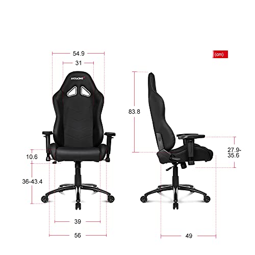 Akracing Ak-Sx-Bk Gaming Chair, Black #TOP2