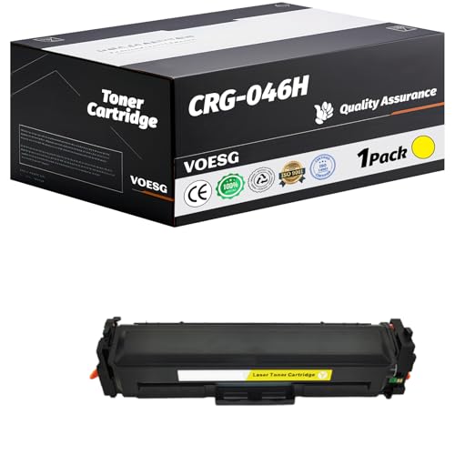 Compatible for Canon CRG-046H Toner Cartridge Work for Canon ImageCLASS MF733Cdw MF731Cdw MF735Cdw LBP654Cdw MF733 MF731 Printers, with Chip, High Yield 6000 Pages (Yellow) -  VOESG