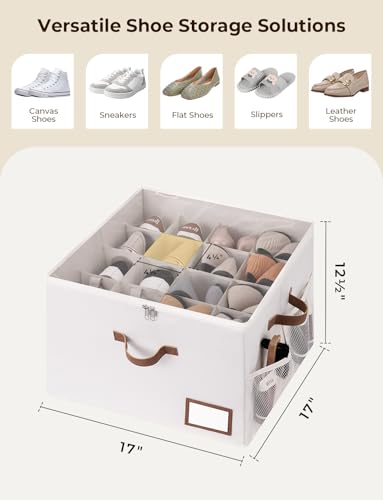 40% Off StorageWorks Shoe Organizer with Clear Lid - Image 2