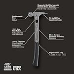 Stiletto TIB15MC 15 oz. Titanium TiBone Hammer Milled Face with Curved Handle - Image 4