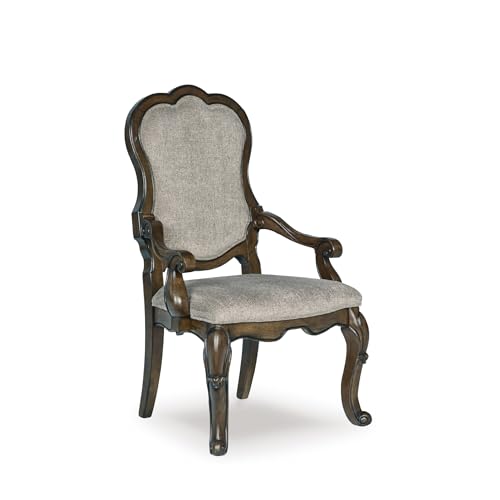 Signature Design by Ashley Maylee Classic Upholstered Dining Arm Chair,