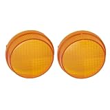 2pcs Motorcycle Front Rear Turn Signals Light Lens Covers Compatible with 1998-2018 Honda Shadow Phantom Spirit Fury Interstate Metropolitan Valkyrie 1300 600 750 VT400 VT750 VT1300
