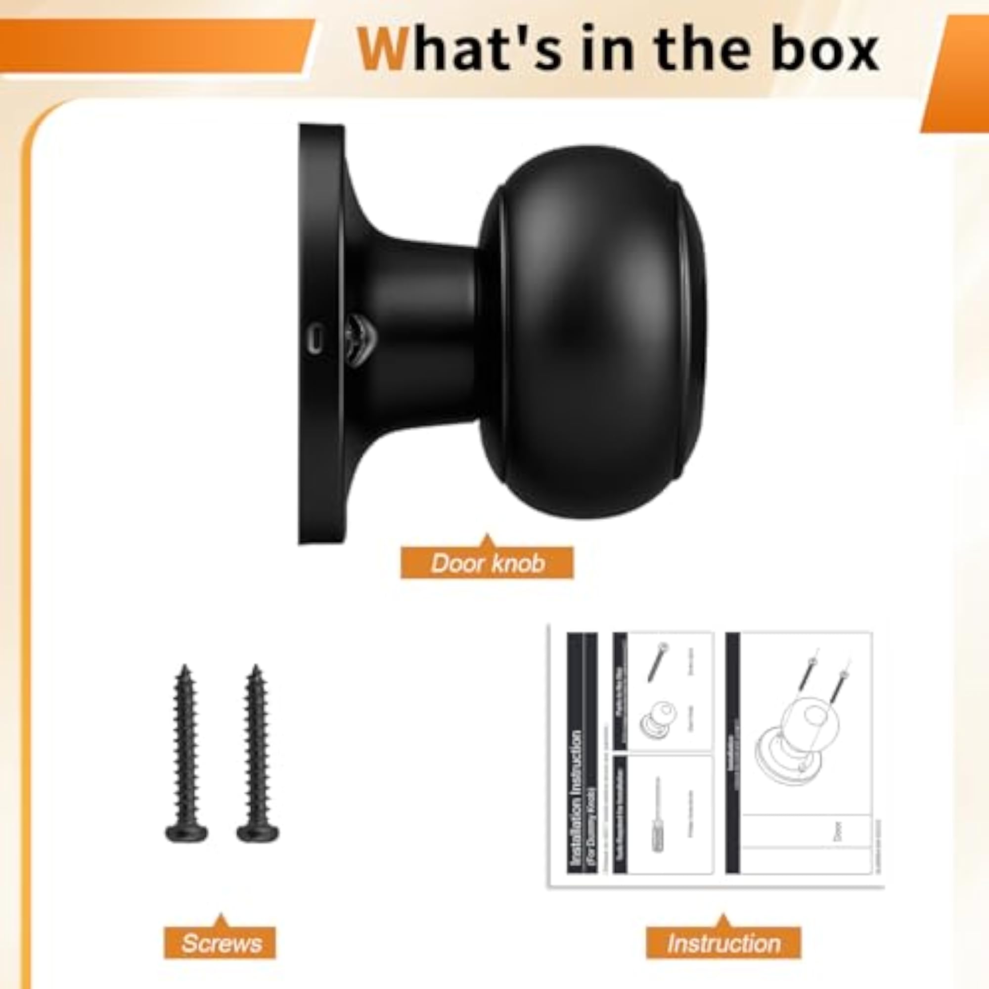 Flat Ball Single Dummy Door Knobs