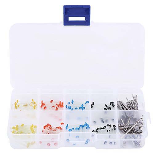 YJZO Broca Dental de Poste de Fibra de Cuarzo de Poste de fibra-160 Piezas Herramienta de reparación de Defectos dentales de Poste de Fibra de Cuarzo Dental + 32 Piezas de Brocas Cover