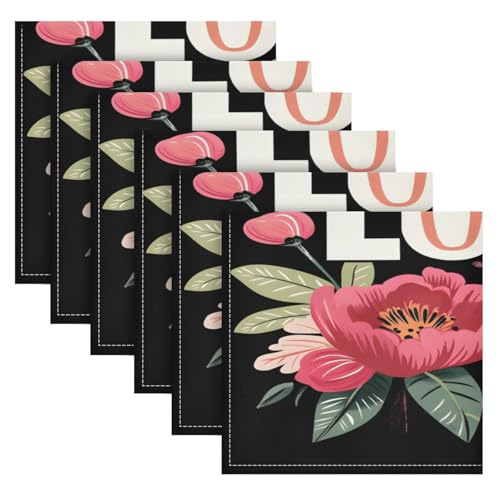 Servilletas de Tela Multicolor de 20x20 pulgadas, pack de 6 miniatura 2
