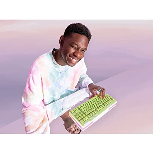 Logitech G715 Wireless Mechanical Gaming Keyboard with LIGHTSYNC RGB, LIGHTSPEED, Tactile Switches (GX Brown), and Keyboard Palm Rest, PC/Mac Compatible - White Mist - Image 3