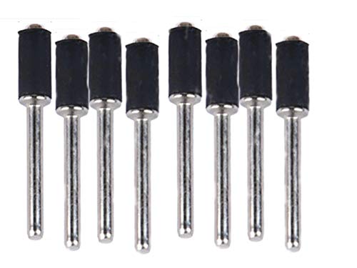 Bioristar Tool Bioristar 1/4 Inch Rubber Mandrel Sand Drum Holder Sanding Drum Rubber Bands With 1/8 Inch Shank For Sanding Drum Holder Sleeve Rotary Tool 12 Pcs cover
