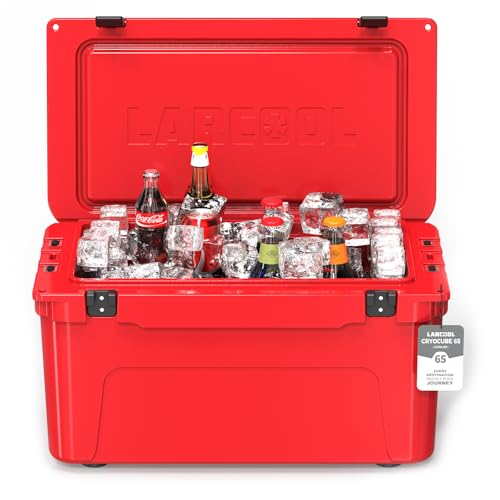 Image of Rotomolded Hard Cooler, Portable Small Ice Chest with 3-Inch Insulation, Heavy-Duty Beach Cooler for Camping, Fishing, Boating, Picnic, BBQ, Travel