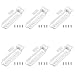 4pcs Universal Integrated Fridge Freezer Door Slider with Brackets & Clips, Fridge Door Mounting Installation Sliding Bracket Fixing Kit Refrigerator Repair Part Accessories for Samsung LG AEG