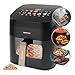 Cecotec Friggitrice ad Aria 6.5 Litri - Air Fryer Cecofry&Grill Smokin' 6500. 2200W, Piastra - Grill, Doppia Resistenza, Affumicatore Integrato, Temperatura Regolabile 40-200°C, 10 Menu