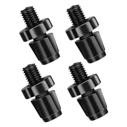 ledmomo 4個 自転車ブレーキレバー調整ネジ アルミ合製 ブラック マウンテンロード 固定ギア 折りたたみ対応 滑らか操作で 性向上