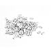 Uxcell a15060500ux0038 0.8mm 1/32-inch Wire Rope Aluminum Ferrules Sleeves Silver Tone (Pack of 100)
