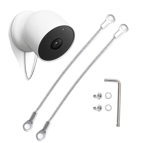 Anti-Diebstahl-Halterung für Google Nest Cam (Akku),Anti-Drop and Anti-Drop Security Chain for Google Nest Cam Battery,Arlo Ultra/Ultra 2,Arlo Pro 3/Pro 4 Camera